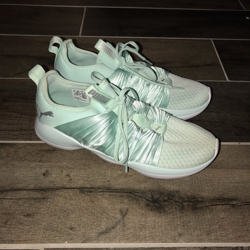 Tiffany blue puma sneakers